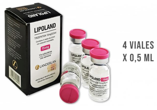 Lipoland Tirzepatida 15mg — Kit 4 Frascos