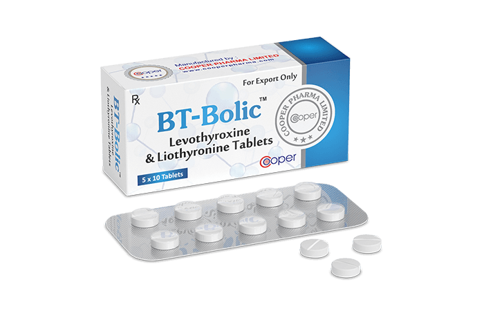 T4+T3 Levotiroxina 50mcg + Liotironina 12,5mcg — BTBOLIC (Cooper Pharma)