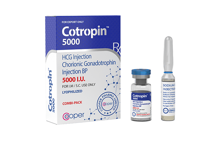 HCG 5000UI — COTROPIN (Cooper Pharma)