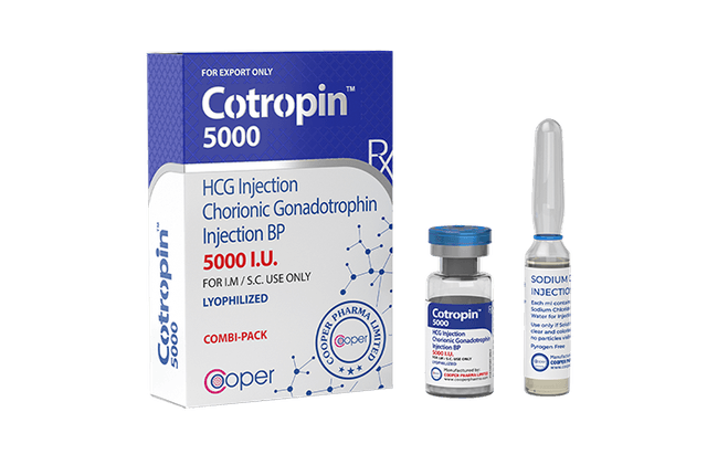 HCG 5000UI — COTROPIN (Cooper Pharma)
