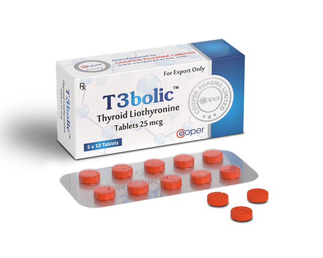 T3 Liotironina 25mcg — T3BOLIC (Cooper Pharma)