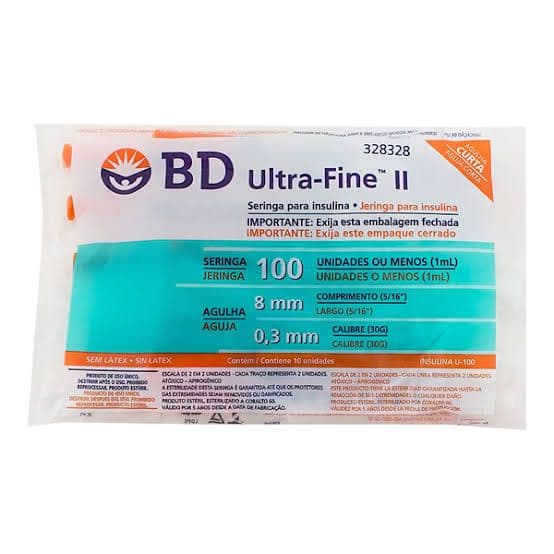 Seringas Insulina 1ml BD (caixa 10 un)